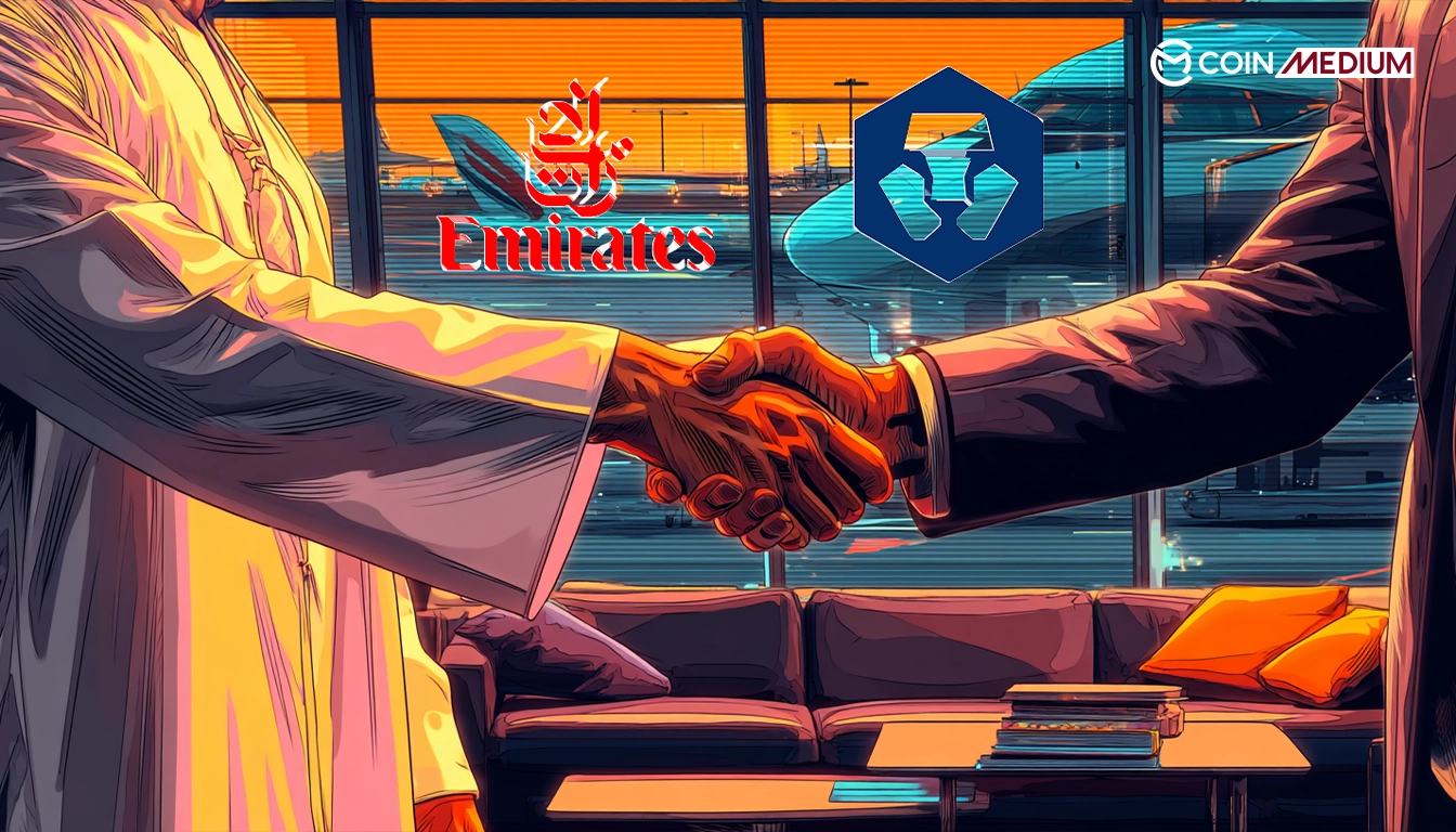 Handshake between Emirates and Crypto.com