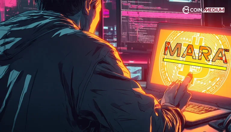 Person analyzing Bitcoin data on laptop