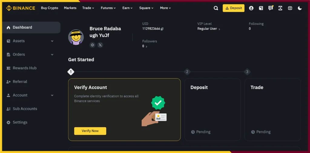 Next, upload your ID and also do a liveness check to register your account.