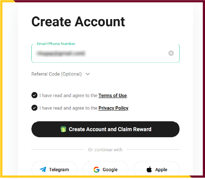 how to create an account on KuCoin?