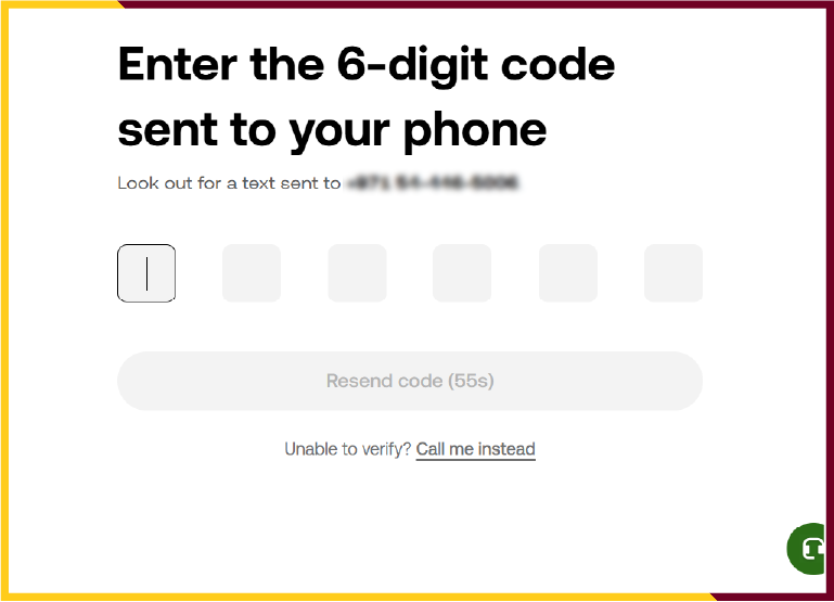 Enter a code sent on mobile and email to verify both