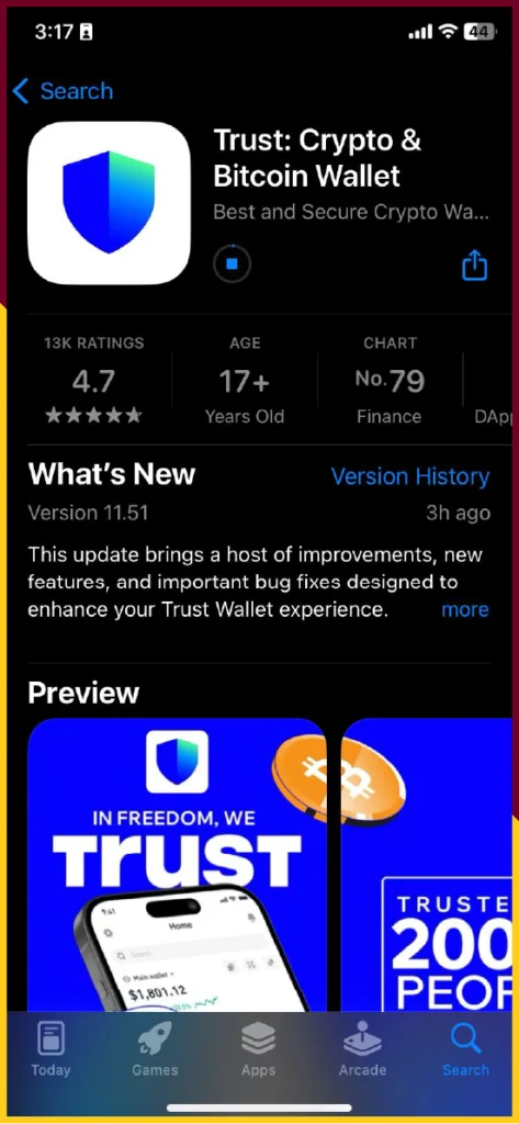 download trust wallet on your phone