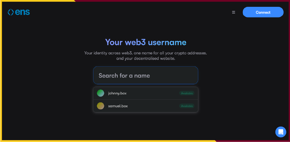 select ethereum name service