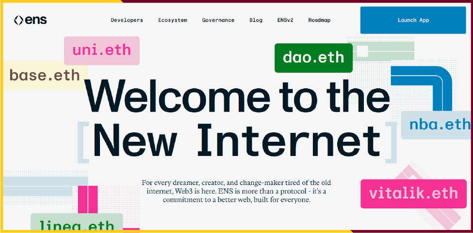 ethereum name service (ens), the new internet