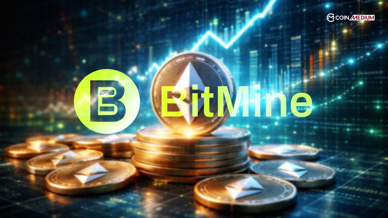 Ethereum coins with BitMine branding
