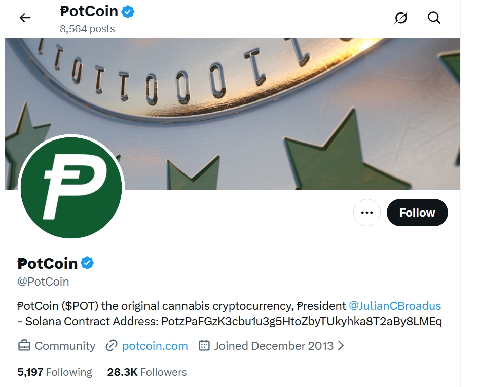 Weirdest Crypto Project - PotCoin