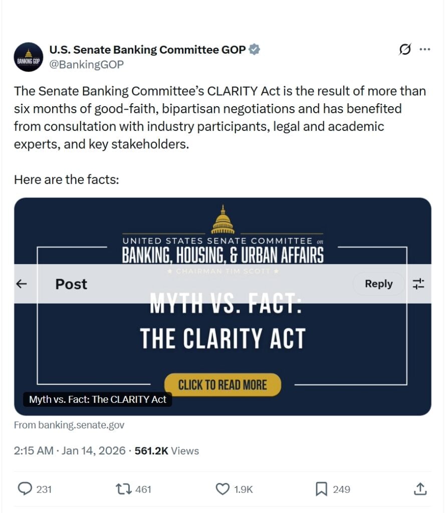 Banks vs. Crypto: The Fight Over Stablecoin Rewards Slows the CLARITY Act