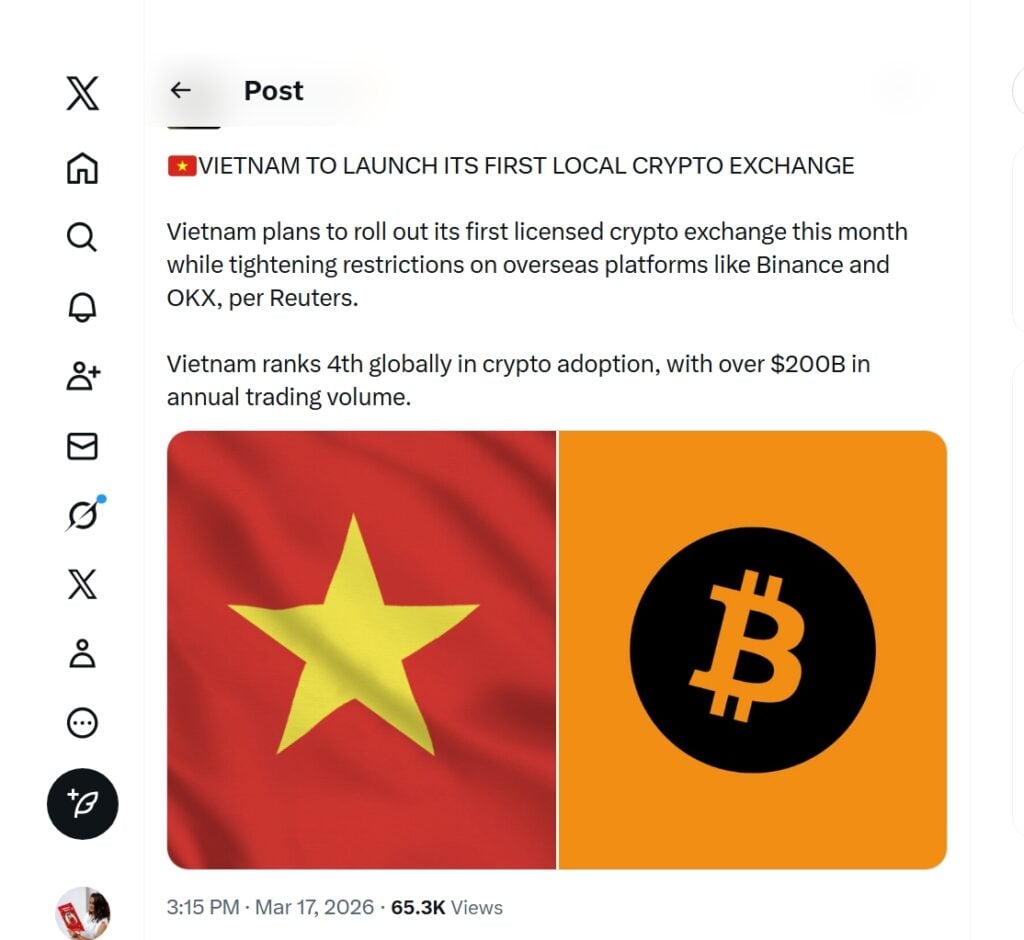 Vietnam’s First Ever Licensed Crypto Exchange