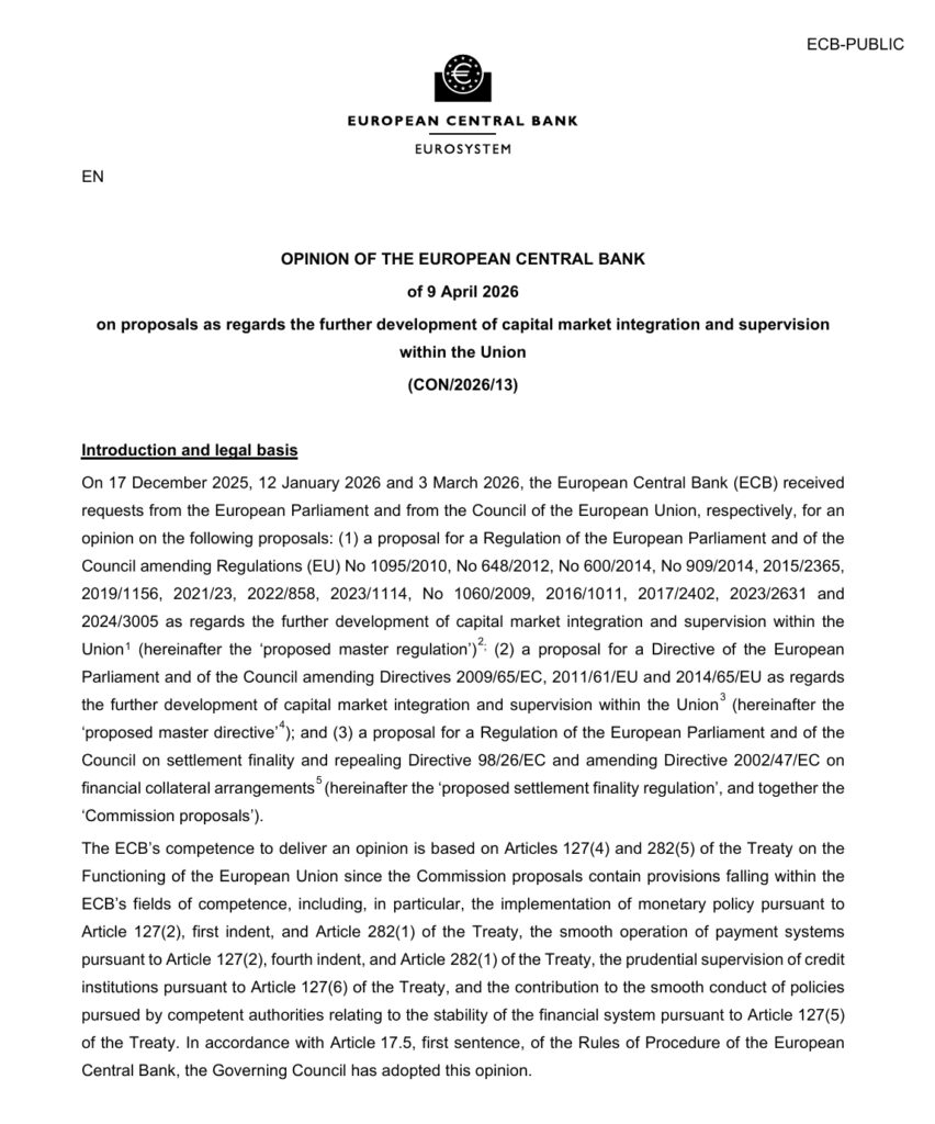EU Central Bank Endorses Major Proposal For Crypto Oversight
